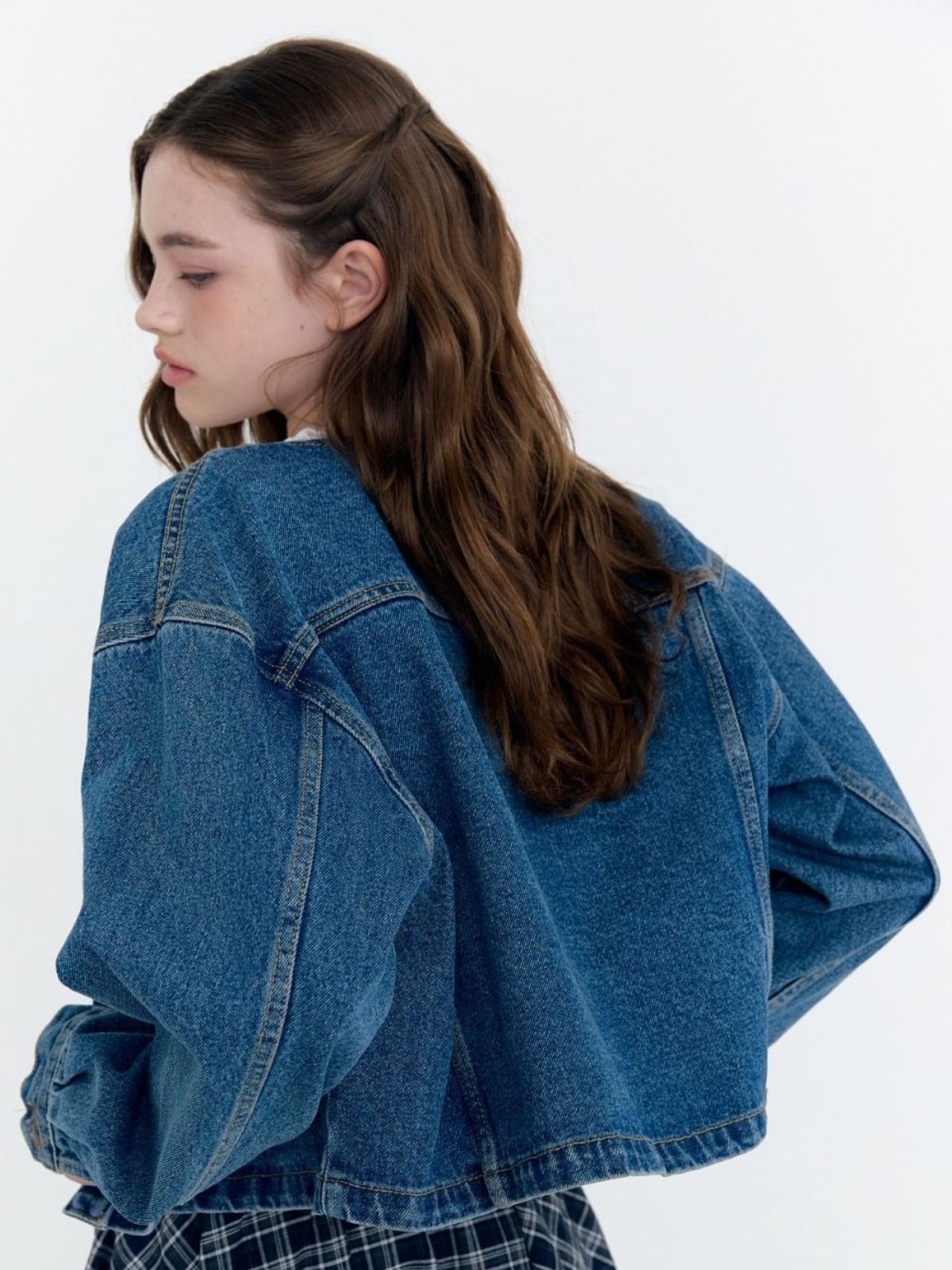 패브릭서울(FABRICSEOUL) denim round jacket