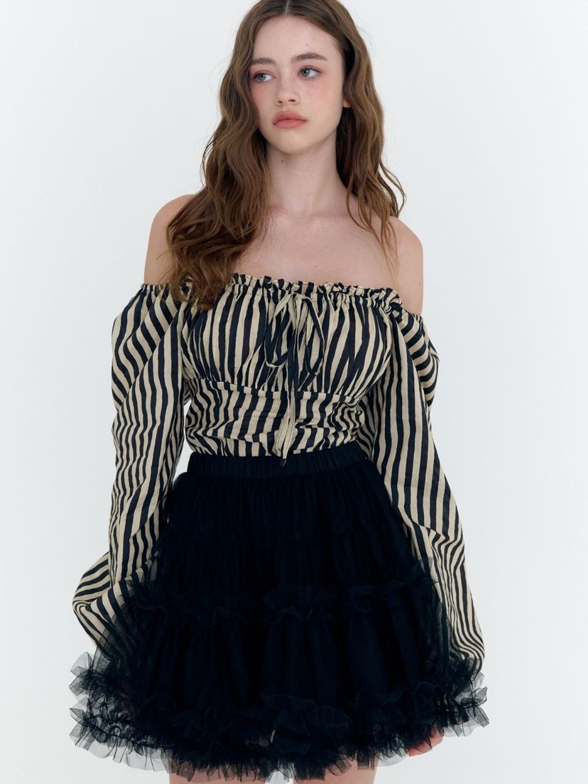 패브릭서울(FABRICSEOUL) lovely tiered mini skirt pants