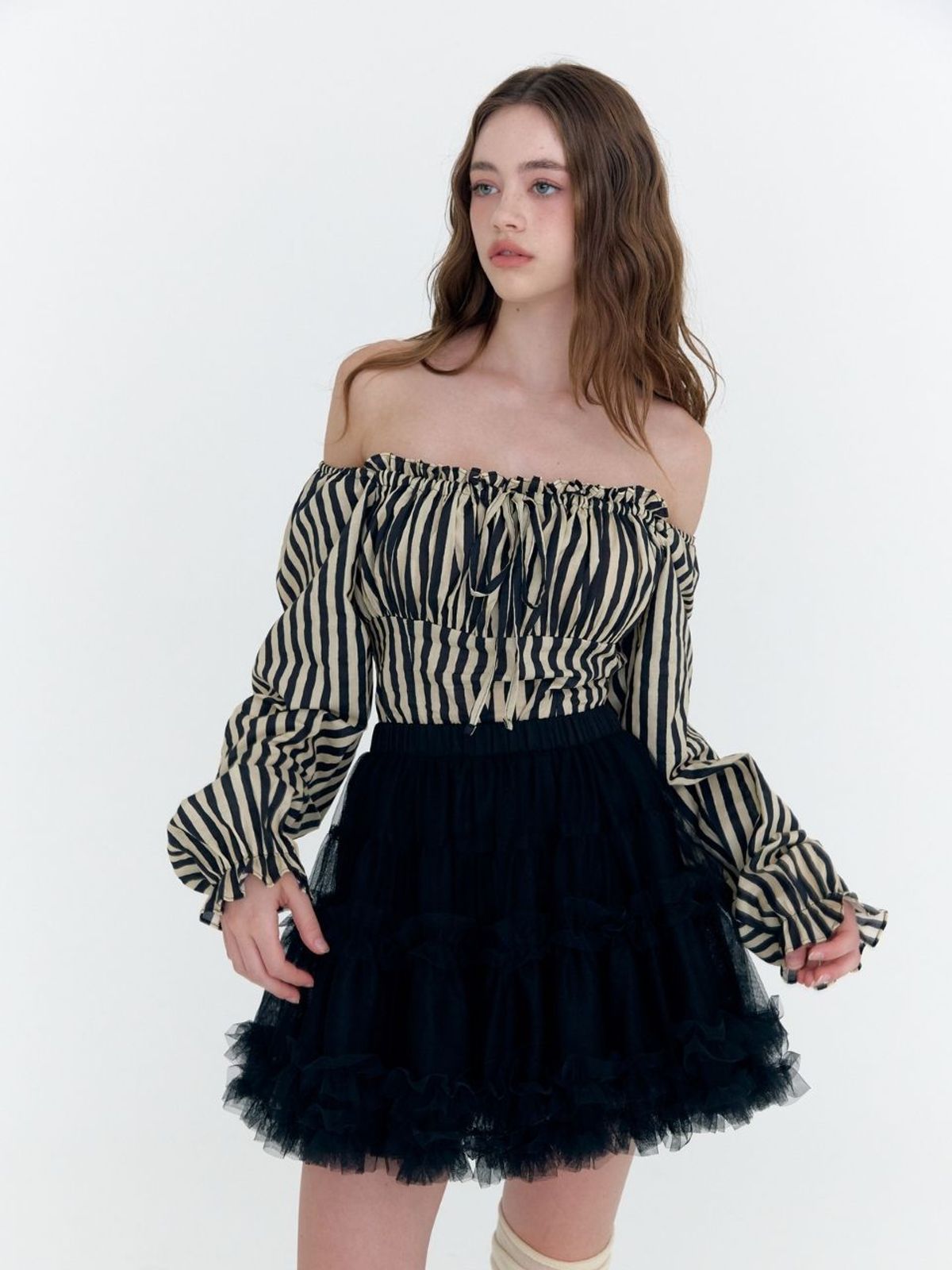 패브릭서울(FABRICSEOUL) lovely tiered mini skirt pants