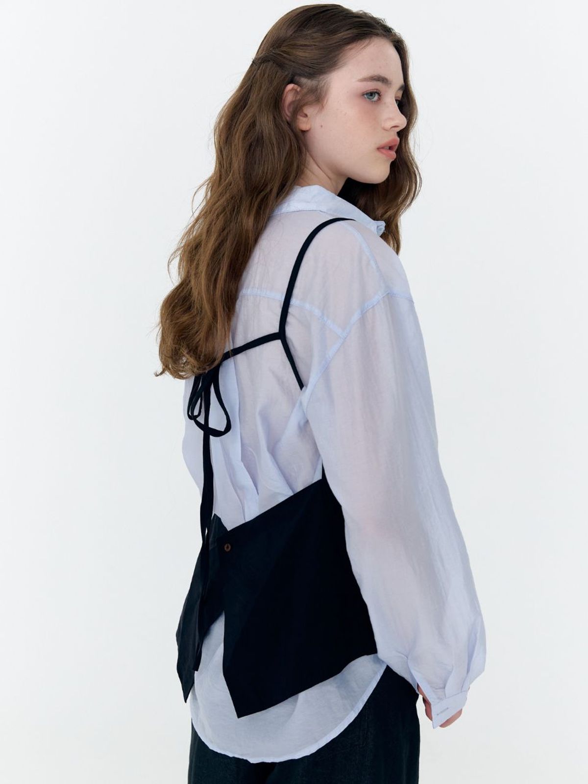 패브릭서울(FABRICSEOUL) tencel shirts + bustier blouse set