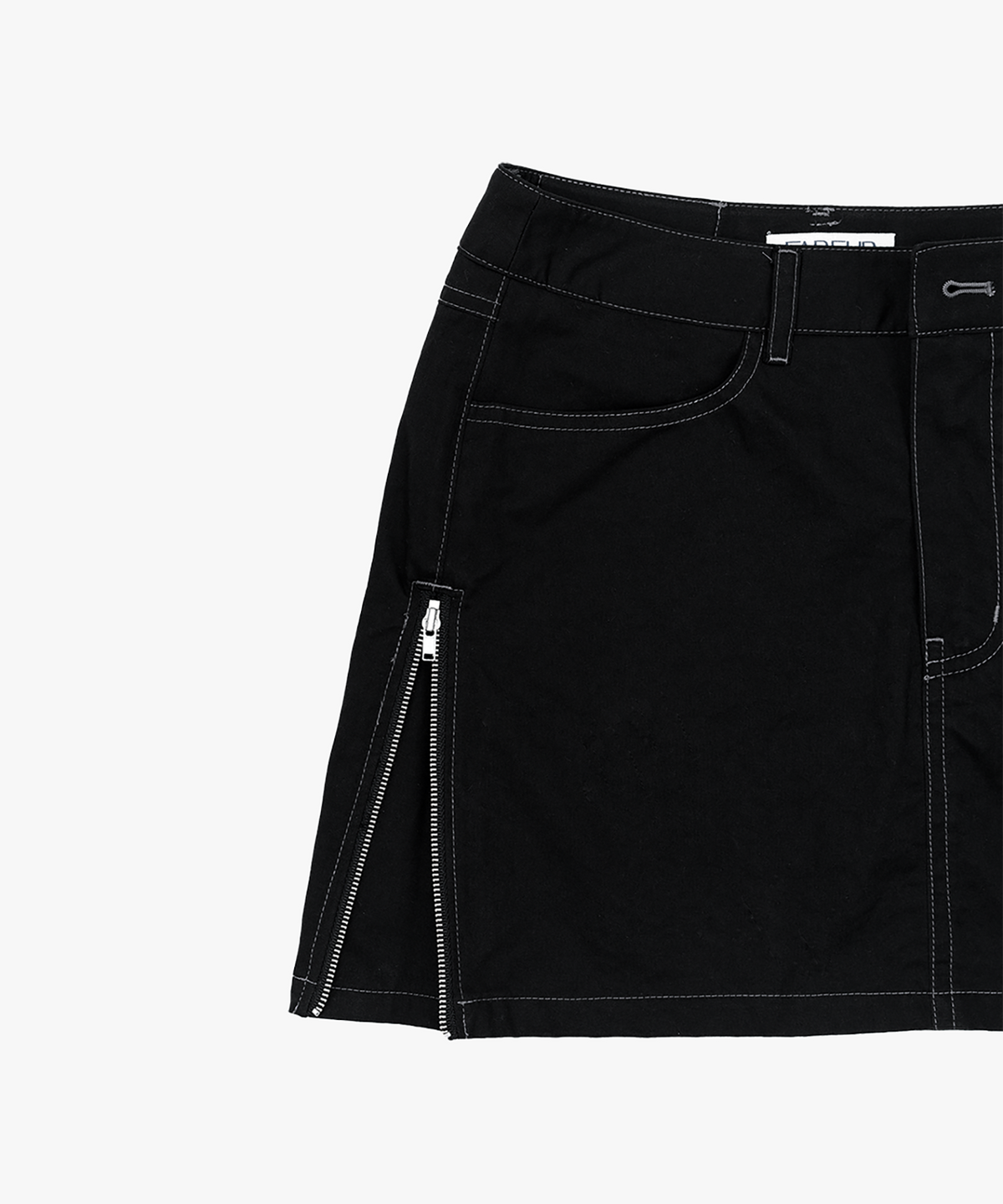 파버(FABEUR) SIDE ZIP SKIRT (BLACK)