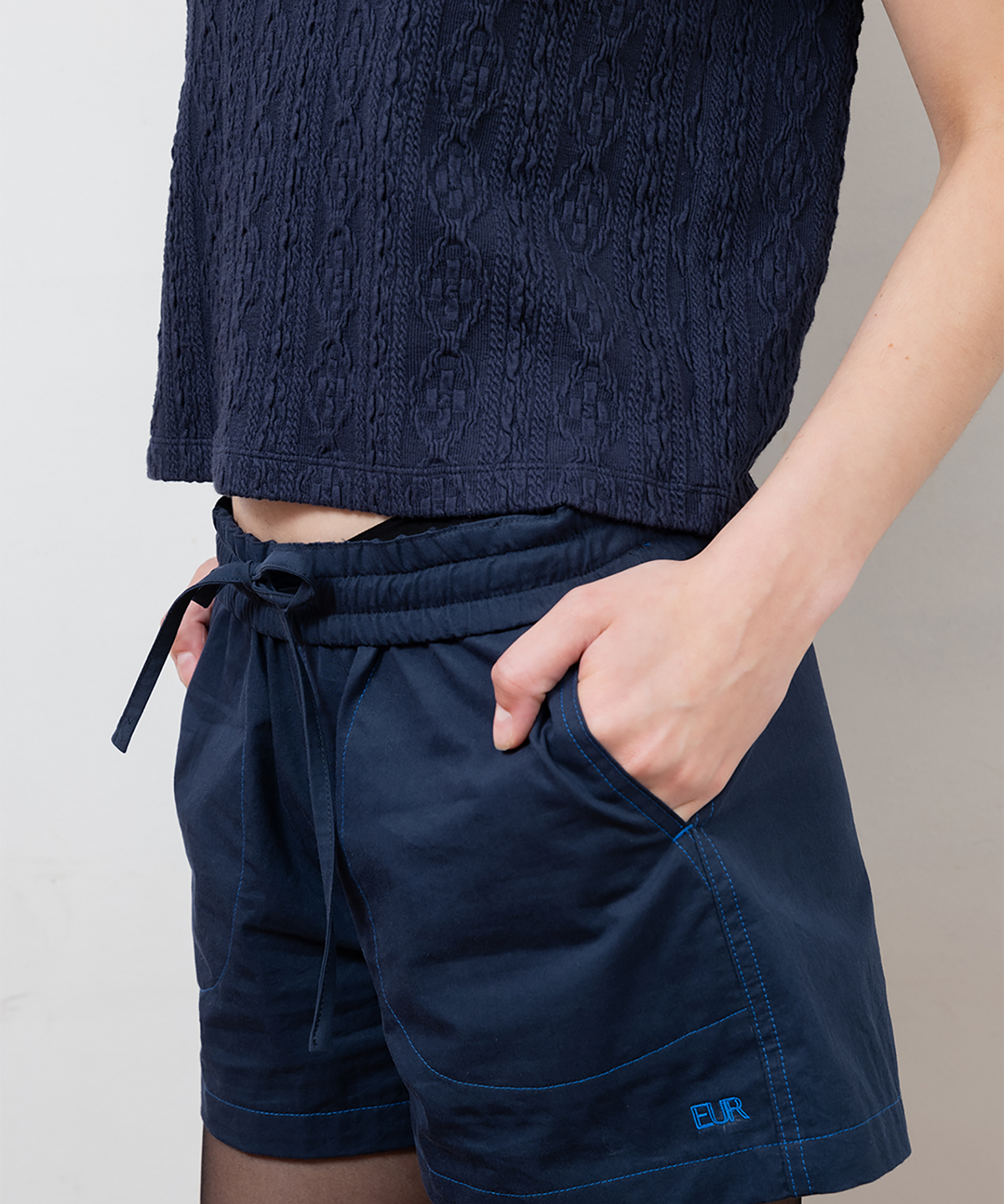 파버(FABEUR) COTTON SHORTS (NAVY)