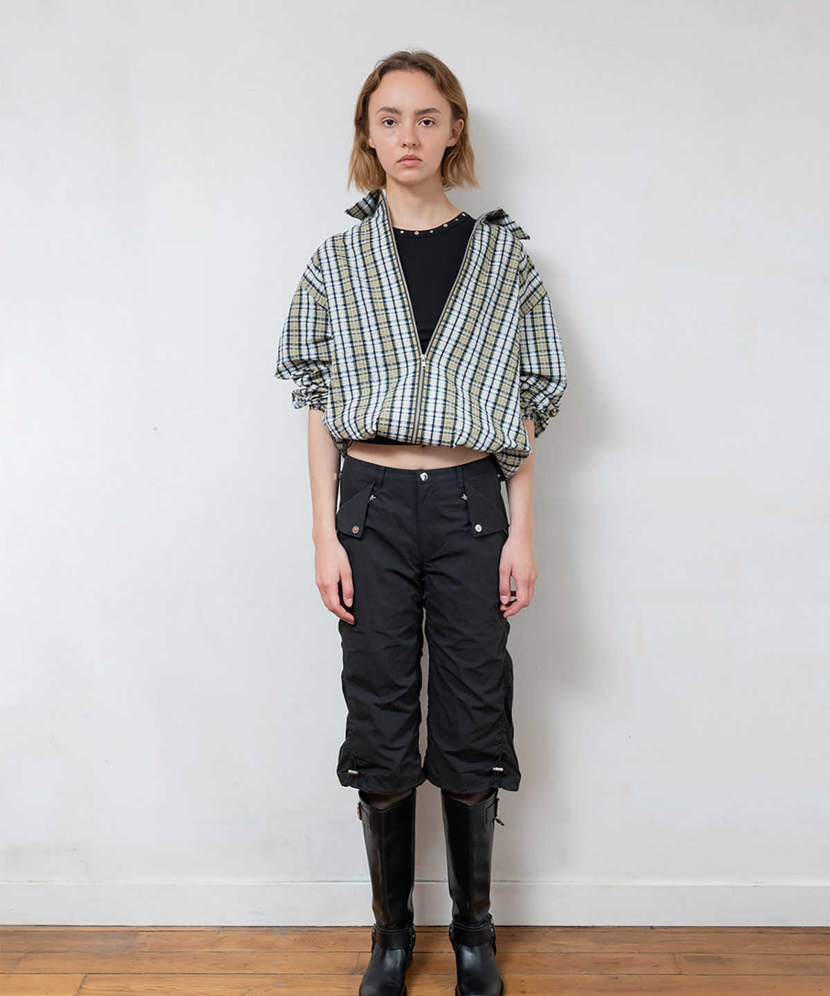 파버(FABEUR) COTTON NYLON PANTS (BLACK)