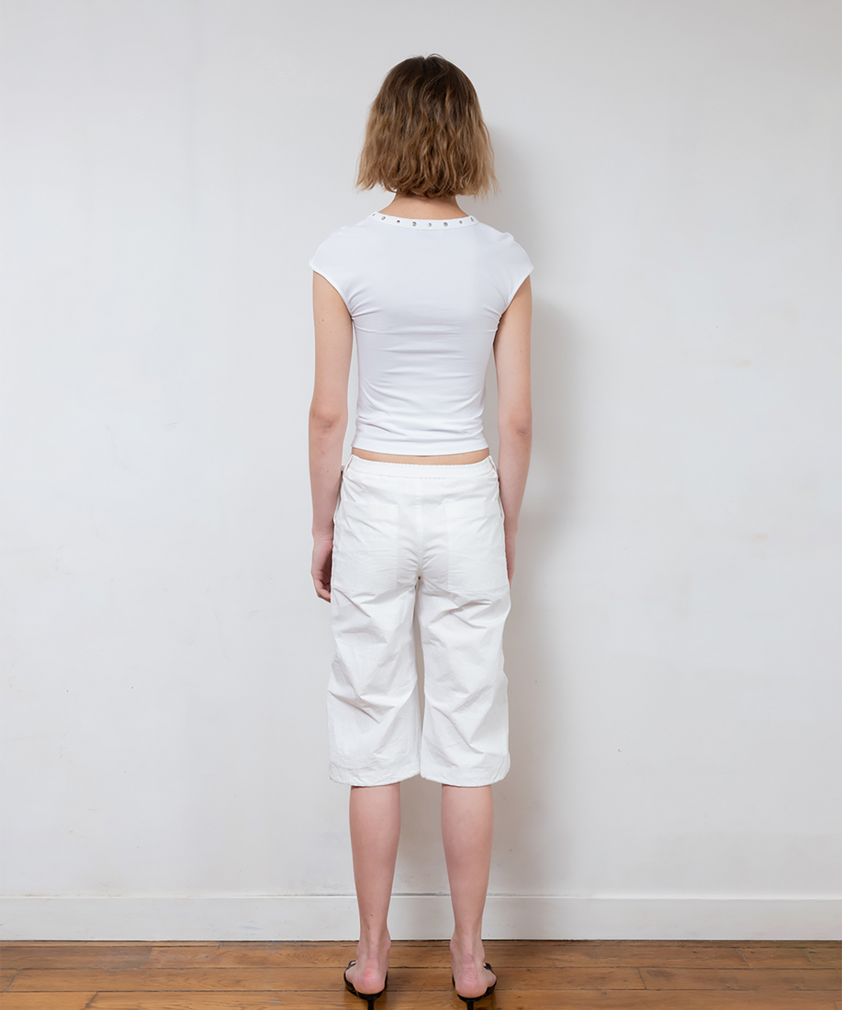 파버(FABEUR) COTTON NYLON PANTS (WHITE)