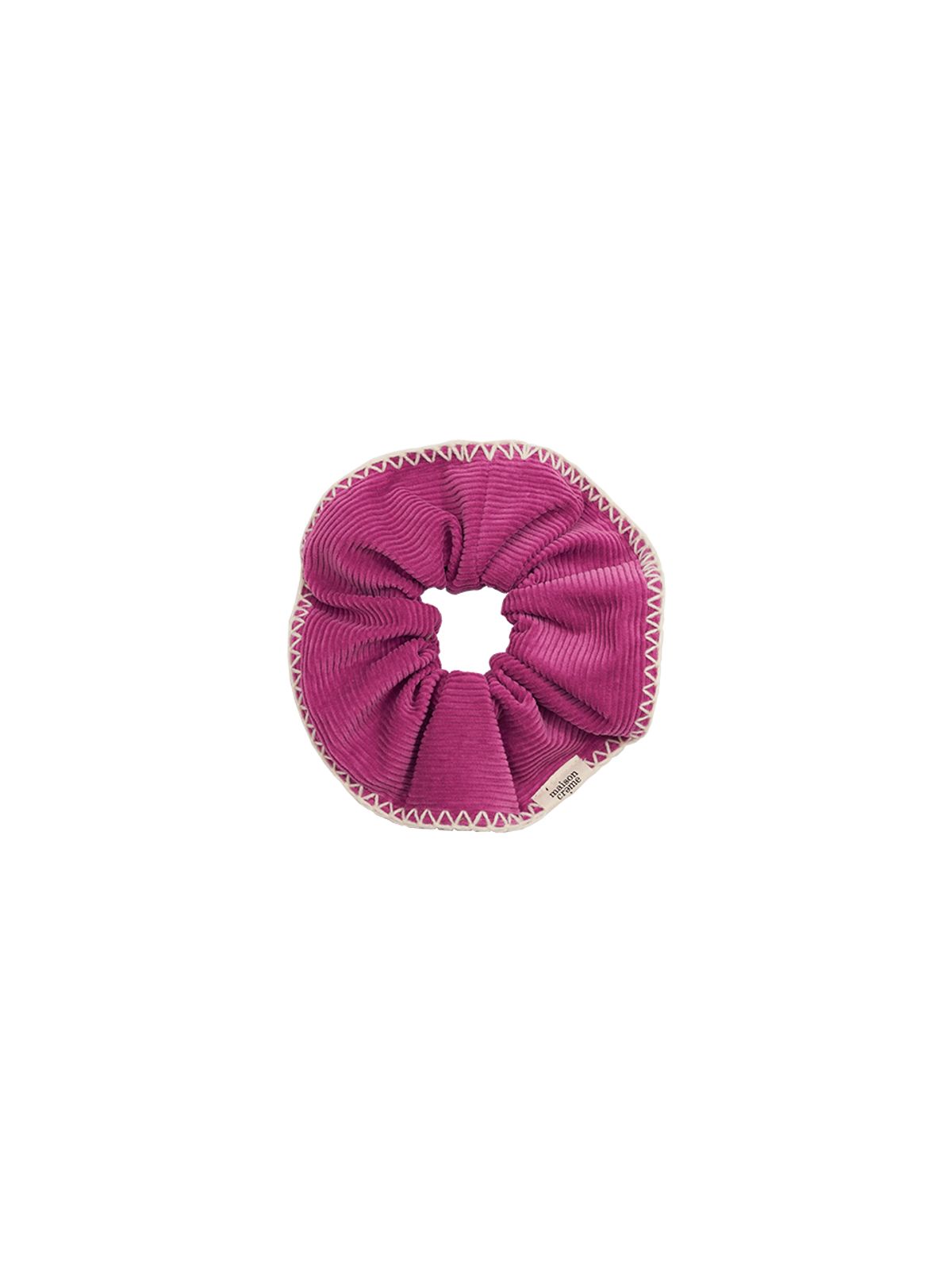 메종크렘(MAISON CREME) Stitch Scrunch _ Corduroy mazenta