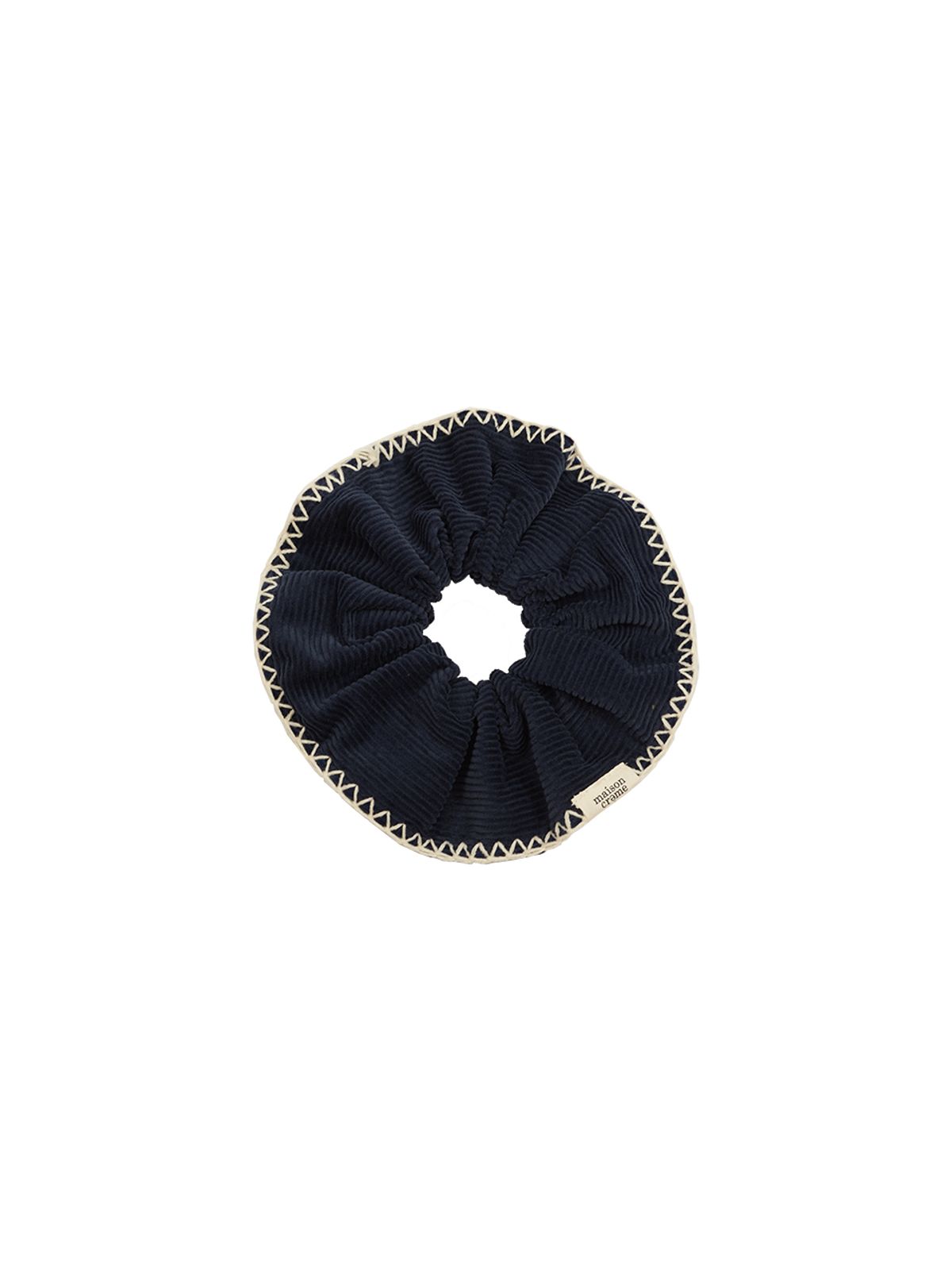 메종크렘(MAISON CREME) Stitch Scrunch _ Corduroy navy