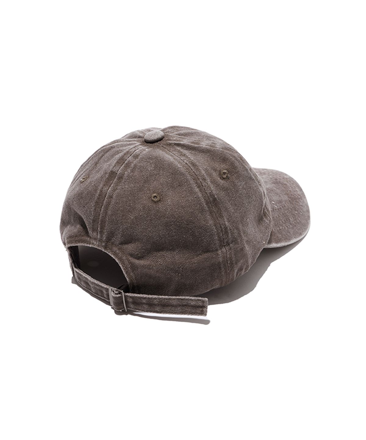 페이지시시(PAGESIISII) [리퍼브 특가] 오발 로고 피그먼트 볼캡 브라운