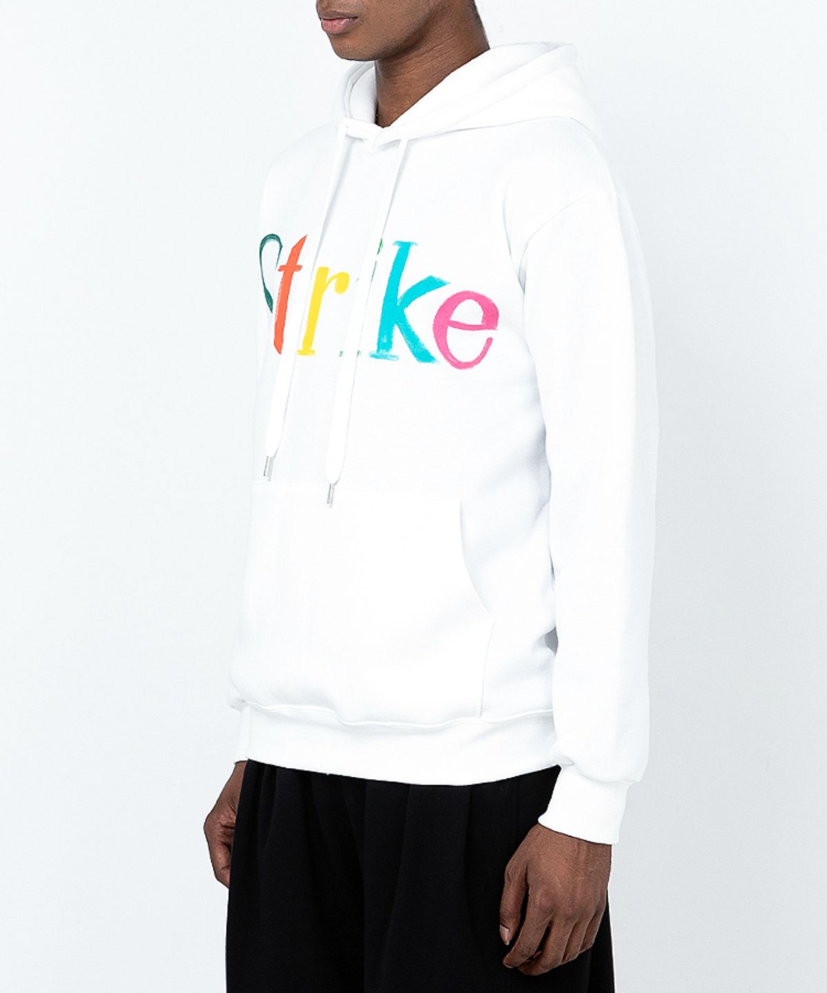 스트라이크(STRIKE) Hand-Painted Hoodie (WHITE)