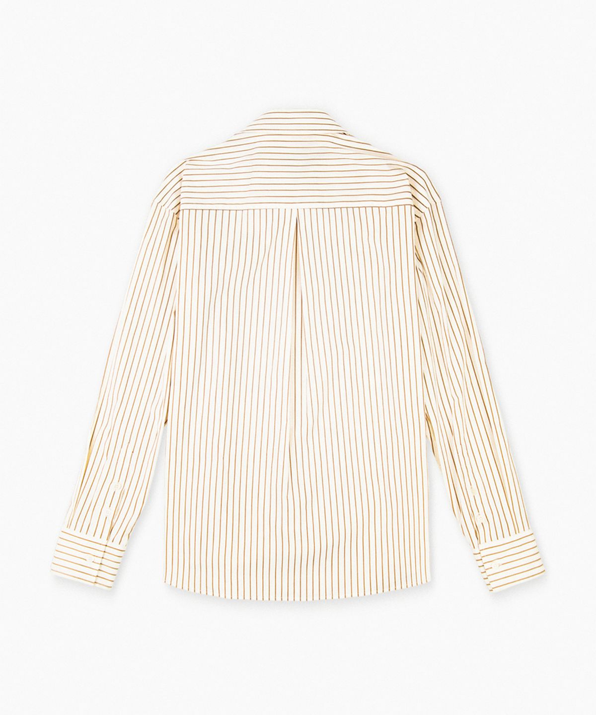 레뷰라(REVURA) BRILLER PIN STRIPE SHIRTS - BROWN
