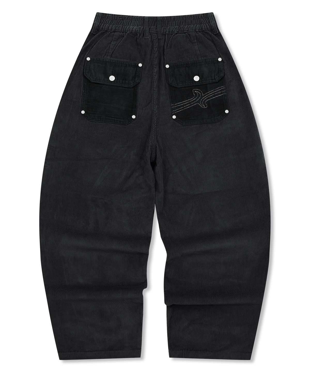 엑스톤즈(XTONZ) XP311 플랩 벌룬 코듀로이 팬츠 (BLACK)