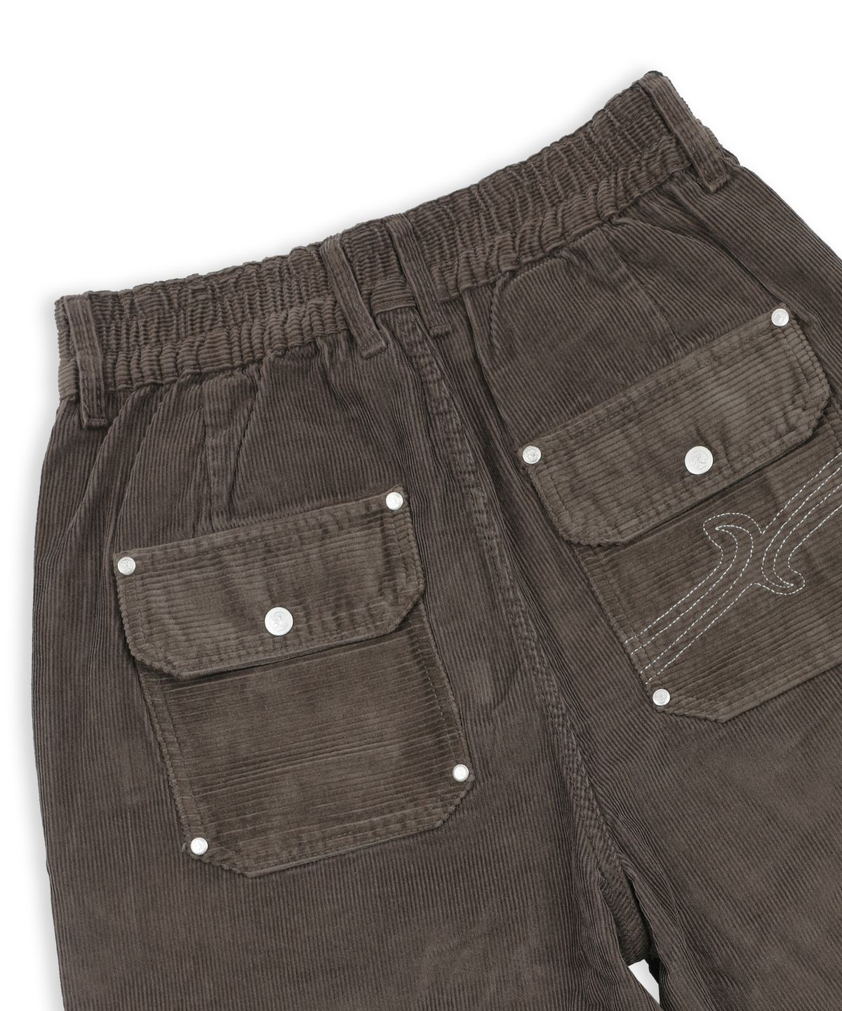 엑스톤즈(XTONZ) XP311 플랩 벌룬 코듀로이 팬츠 (BROWN)