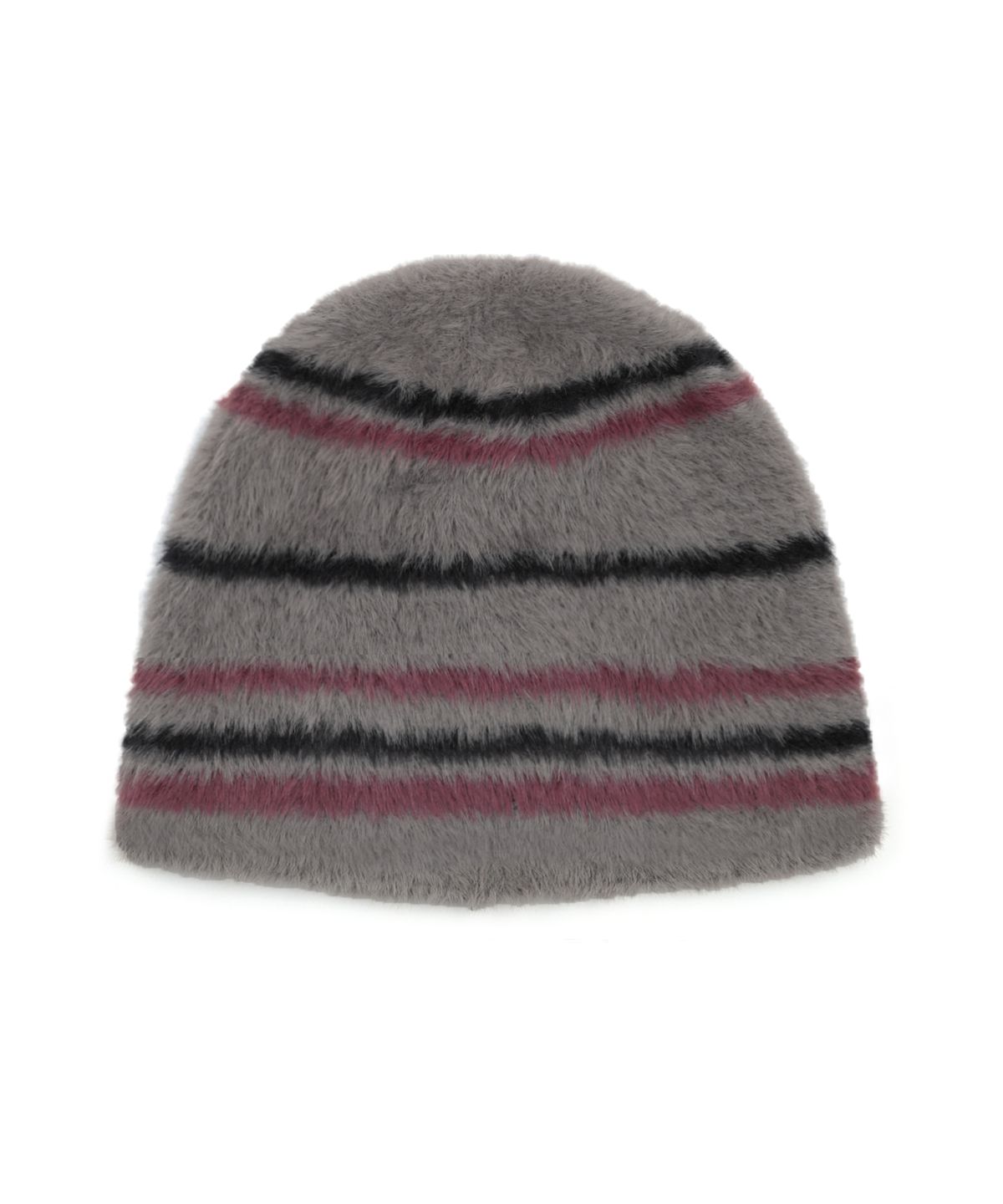 엑스톤즈(XTONZ) XTA095 스트라이프 소프트 헤어리 비니 (GRAY)