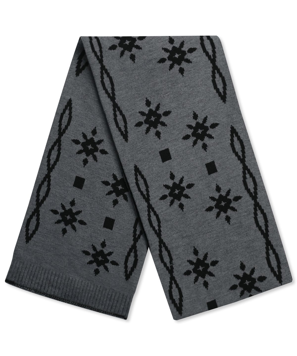 엑스톤즈(XTONZ) XTA096 에스닉 투톤 리버시블 머플러 (BLACK/CHARCOAL)