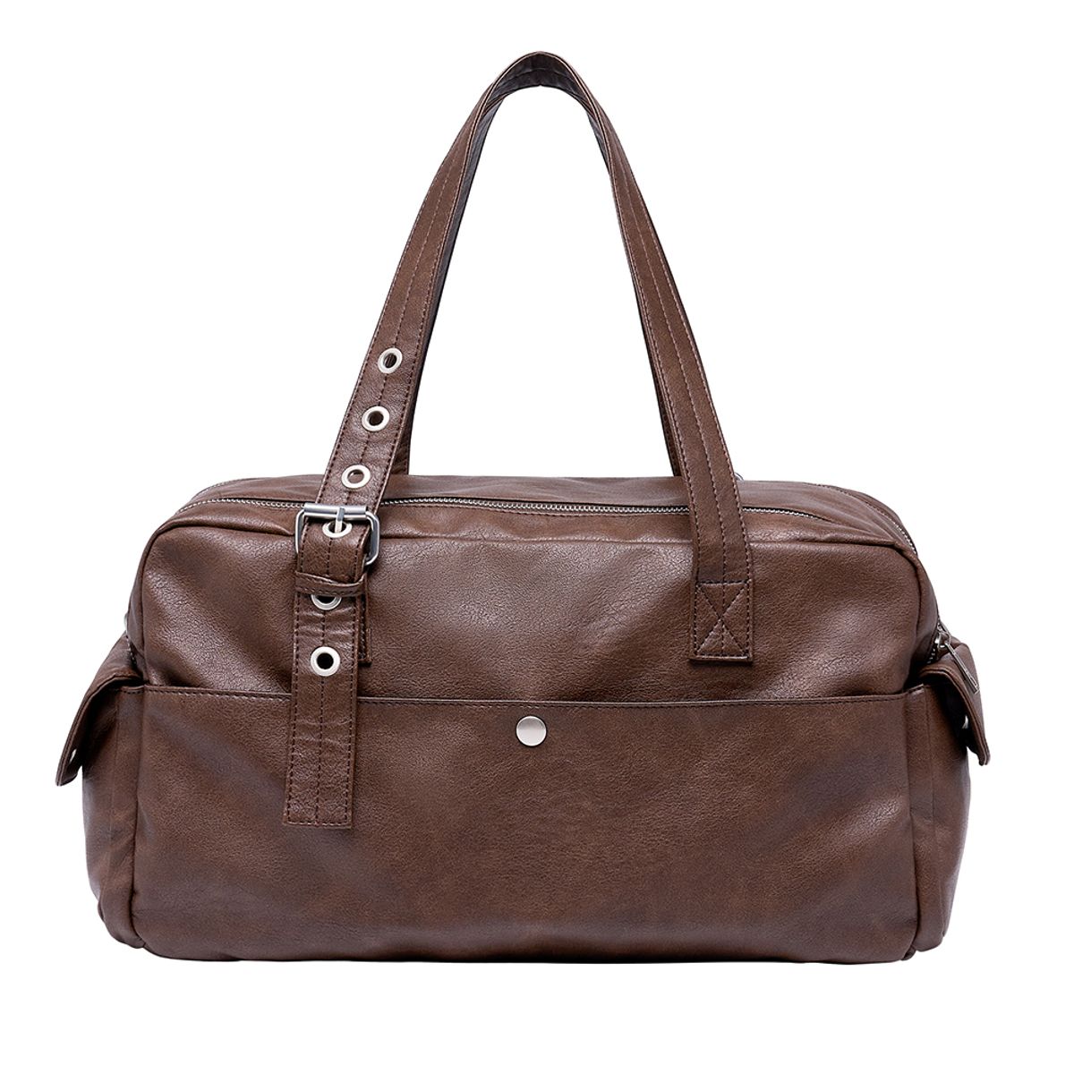 블랙 퍼플(BLACK PURPLE) 오버로드 카고 백  Overload Cargo Bag_Leather Brown