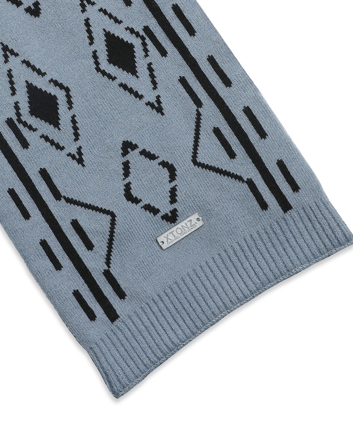 엑스톤즈(XTONZ) XTA096 에스닉 투톤 리버시블 머플러 (BLUE/BLACK)