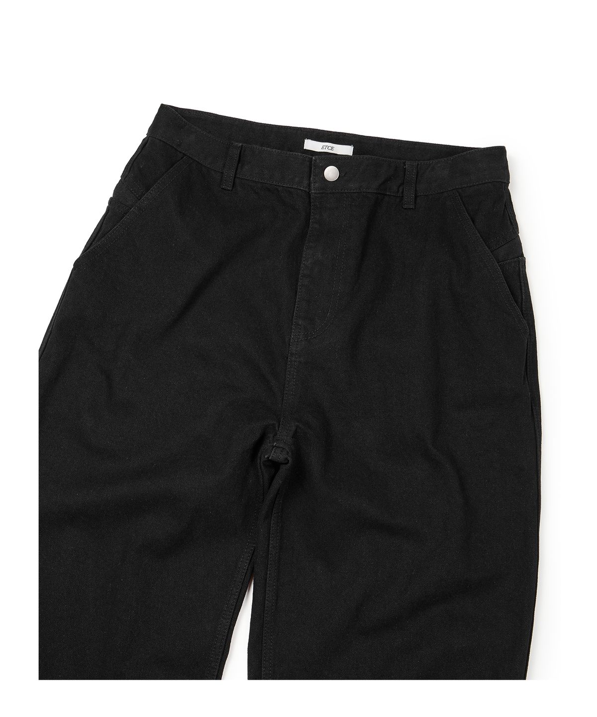이티씨이(ETCE) KENDRICK REGULAR DENIM PANTS (BLACK)