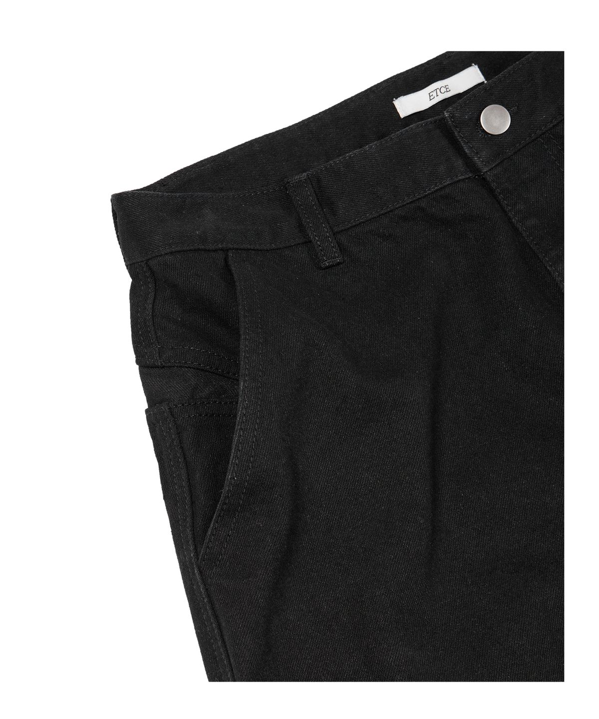 이티씨이(ETCE) KENDRICK REGULAR DENIM PANTS (BLACK)