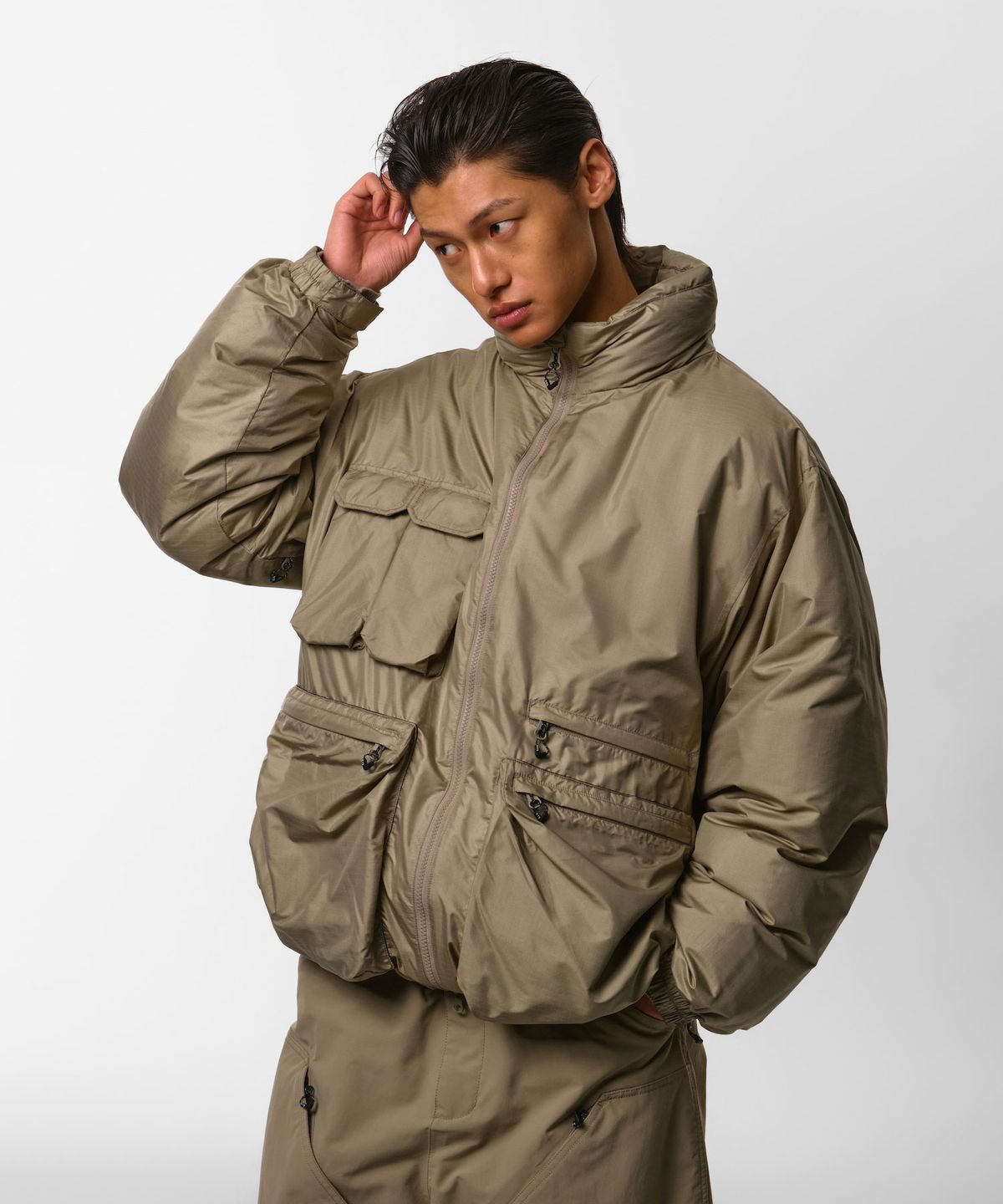 디미토(DIMITO) VTX UTILITY DOWN JACKET DEEP BEIGE
