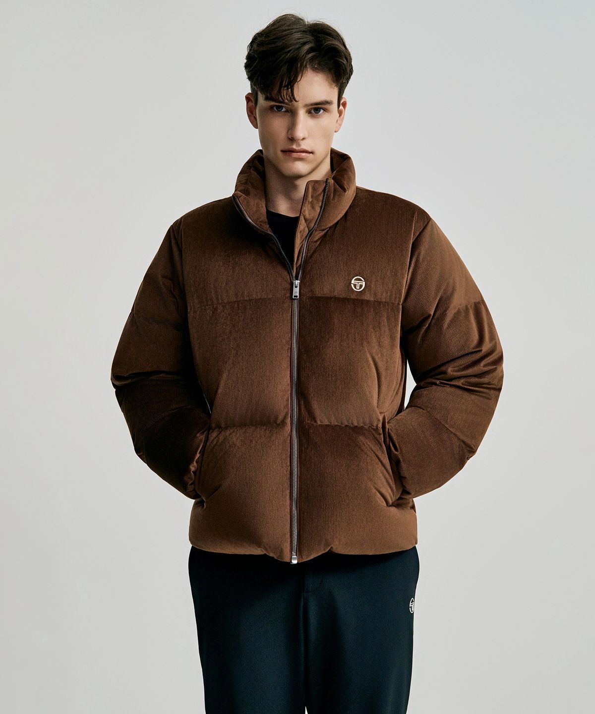 세르지오 타키니(SERGIO TACCHINI) W 클라시코 코듀로이 다운점퍼 (D.Brown)