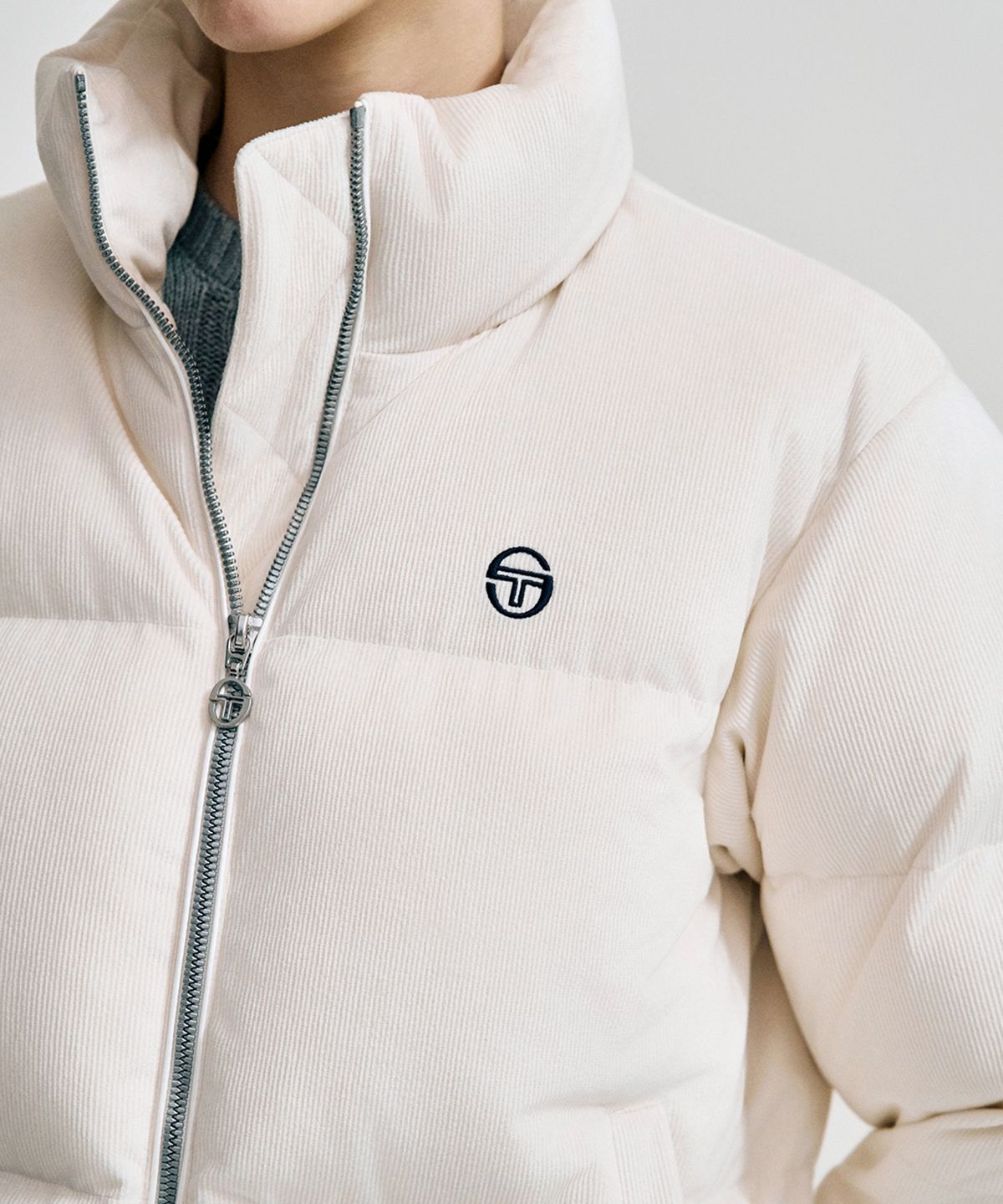 세르지오 타키니(SERGIO TACCHINI) M 클라시코 코듀로이 다운점퍼 (Ivory)