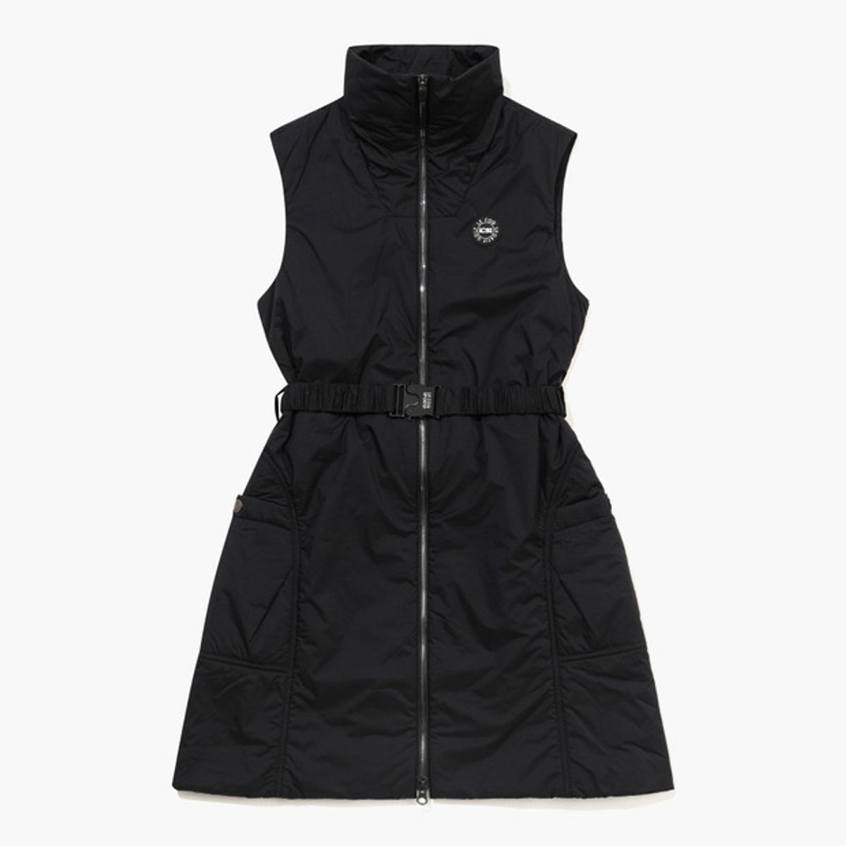 르꼬끄 골프(LECOQ GOLF) 여성 패딩 풀집업 베스트 원피스 _BLCK GQ322LOP91