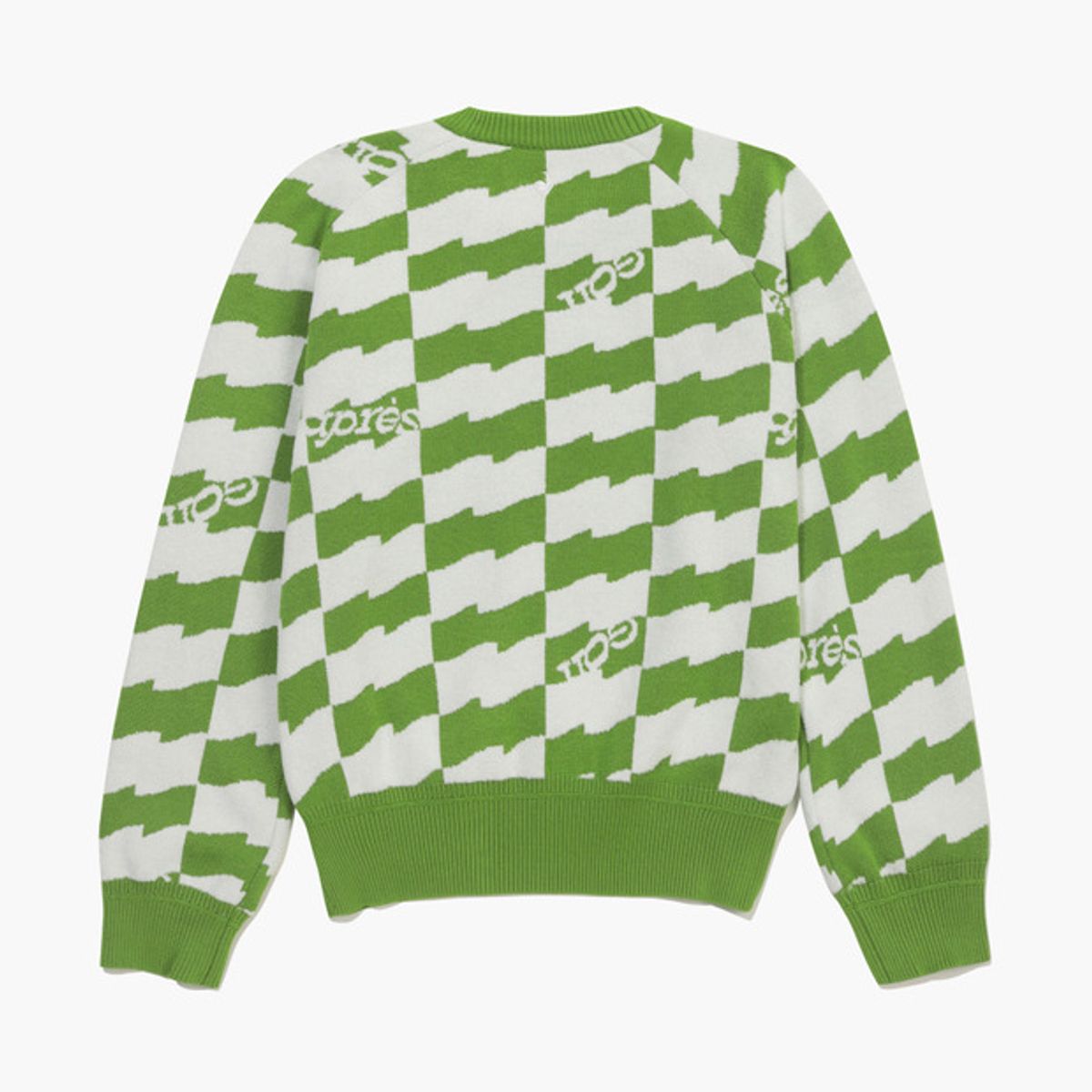 르꼬끄 골프(LECOQ GOLF) 여성 플래그 패턴 부클 방풍 스웨터 _OLIV GQ422LKPO2