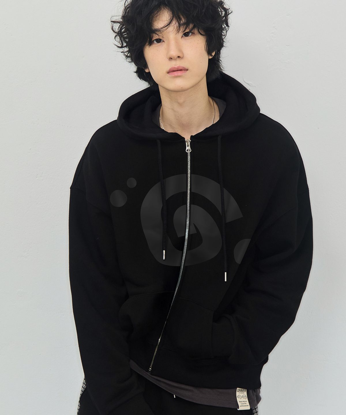 그레이버(GRAVER) [UNISEX]G SYMBOL 후드집업_2color