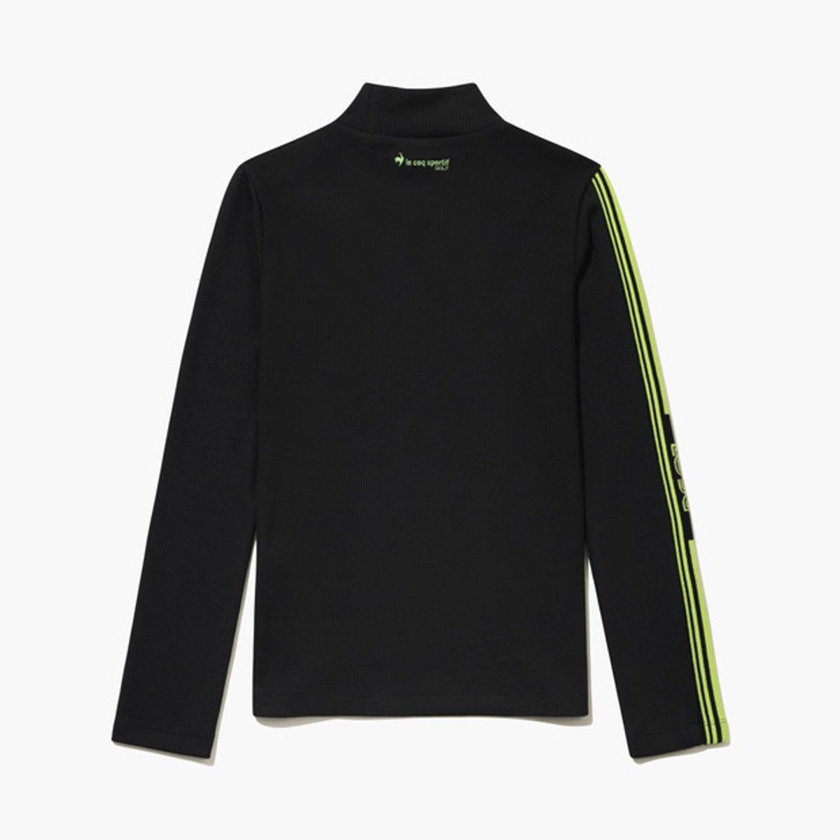 르꼬끄 골프(LECOQ GOLF) 여성 하프넥 골지 티셔츠 _BLCK GQ422LILO2