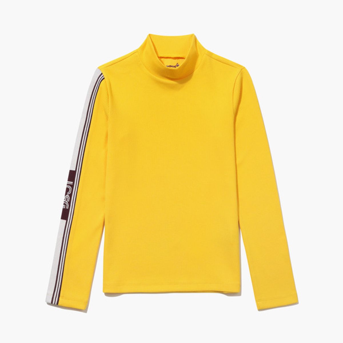 르꼬끄 골프(LECOQ GOLF) 여성 하프넥 골지 티셔츠 _YELW GQ422LILO2