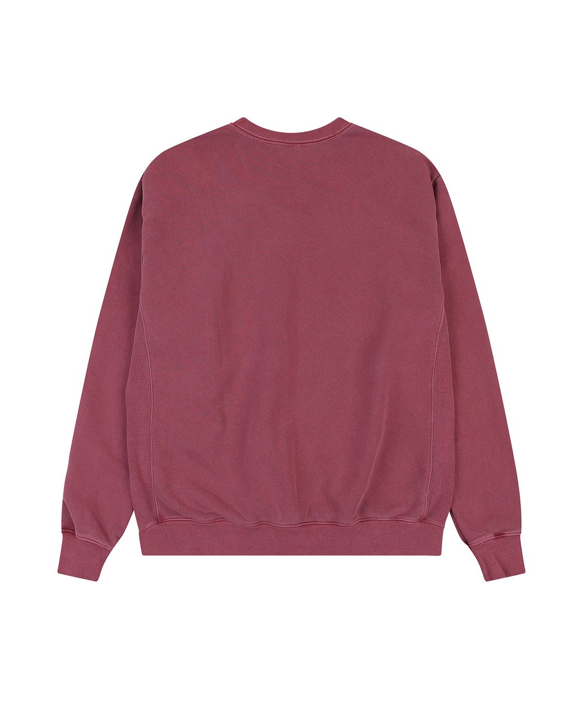 에이던엠(ADERNM) SIDE CUT-LINE PIGMENT SWEATSHIRT (BURGUNDY)