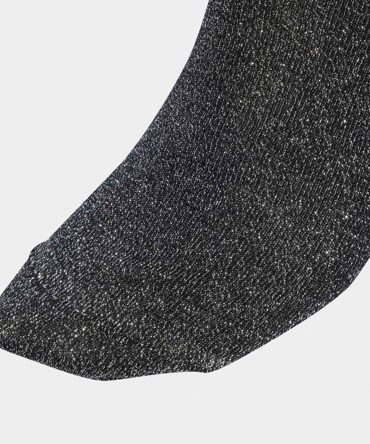 아디다스(ADIDAS) 3-스트라이프 글리터 크루 삭스 2켤레 - 화이트:블랙 / JV6049
