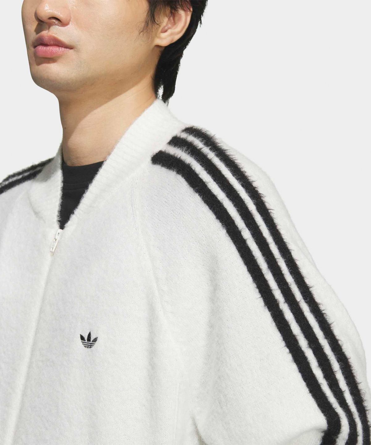아디다스(ADIDAS) 니트 슈퍼스타 트랙탑 - 화이트 / KD9397