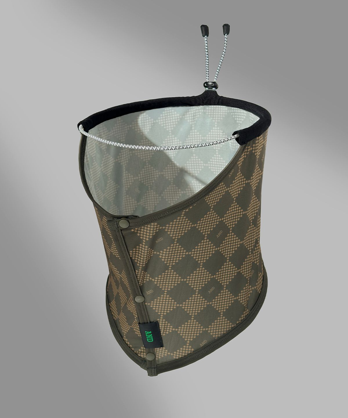 앤드 골프(AND GOLF) UV Scarf Check Brown