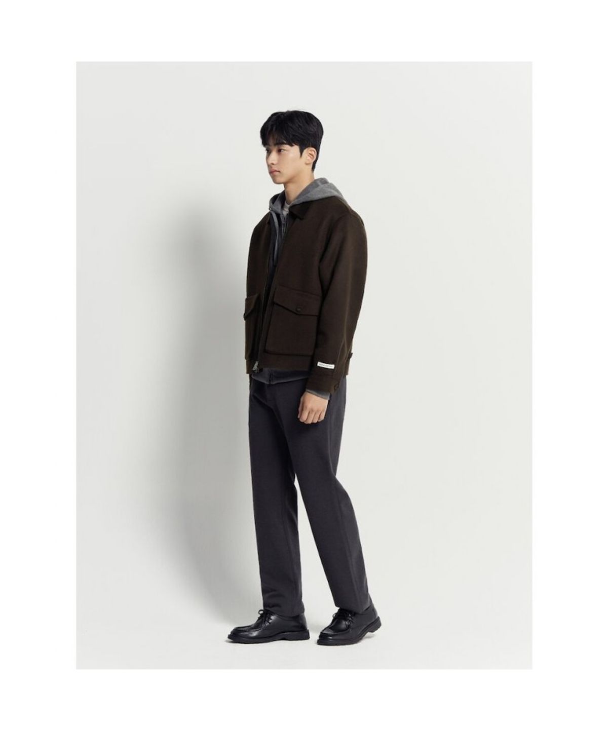 빈폴 멘(BEANPOLE MEN) 핸드메이드 울 브루종  브라운