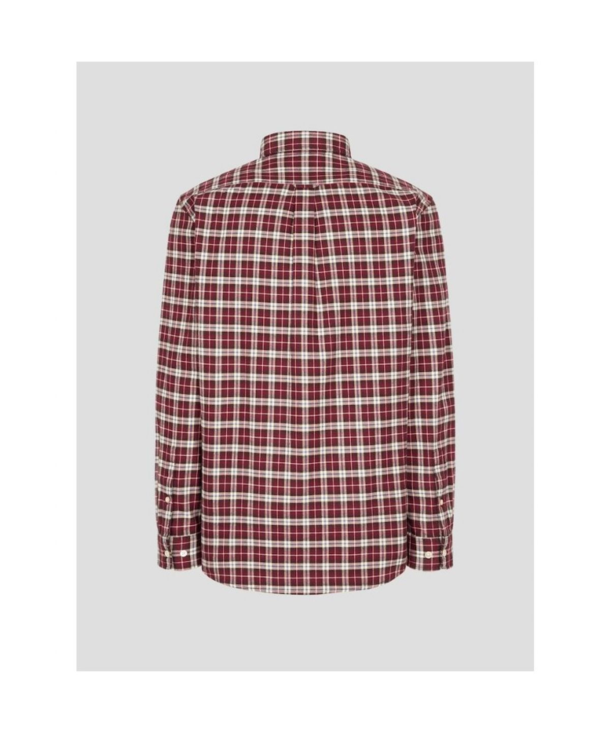 빈폴 멘(BEANPOLE MEN) 브러쉬드 트윌 스몰 체크 셔츠  레드