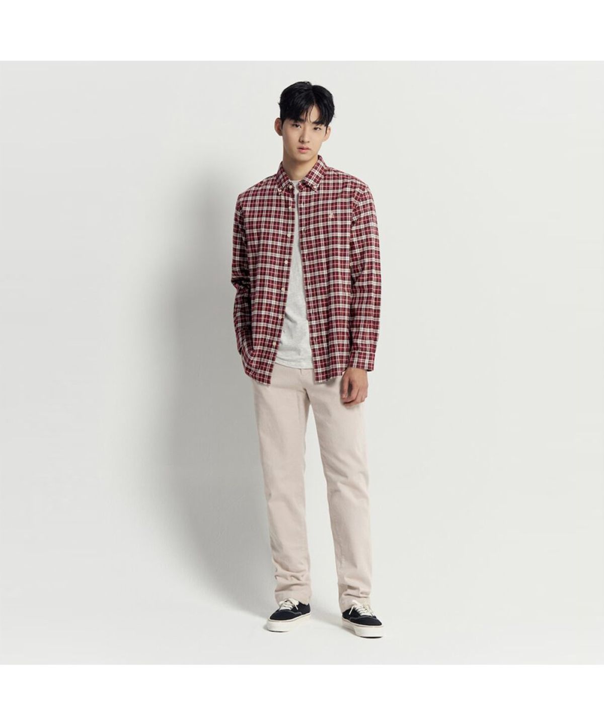 빈폴 멘(BEANPOLE MEN) 10수 트윌 스탠다드핏 팬츠  아이보리