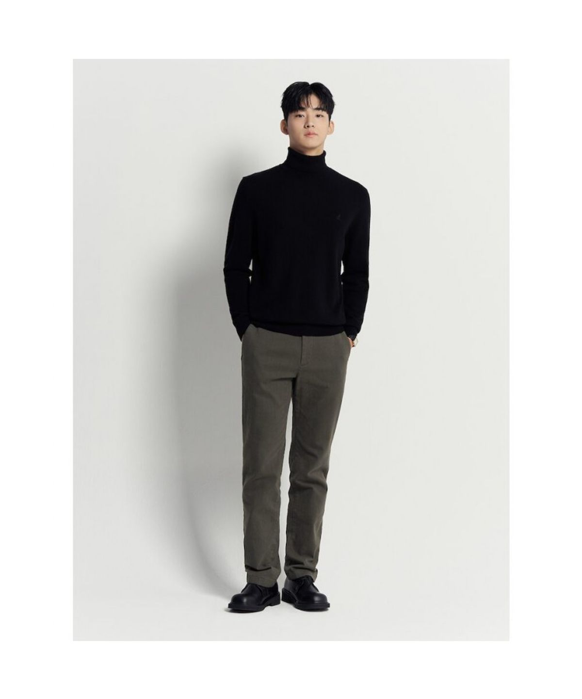 빈폴 멘(BEANPOLE MEN) 10수 트윌 스탠다드핏 팬츠  카키