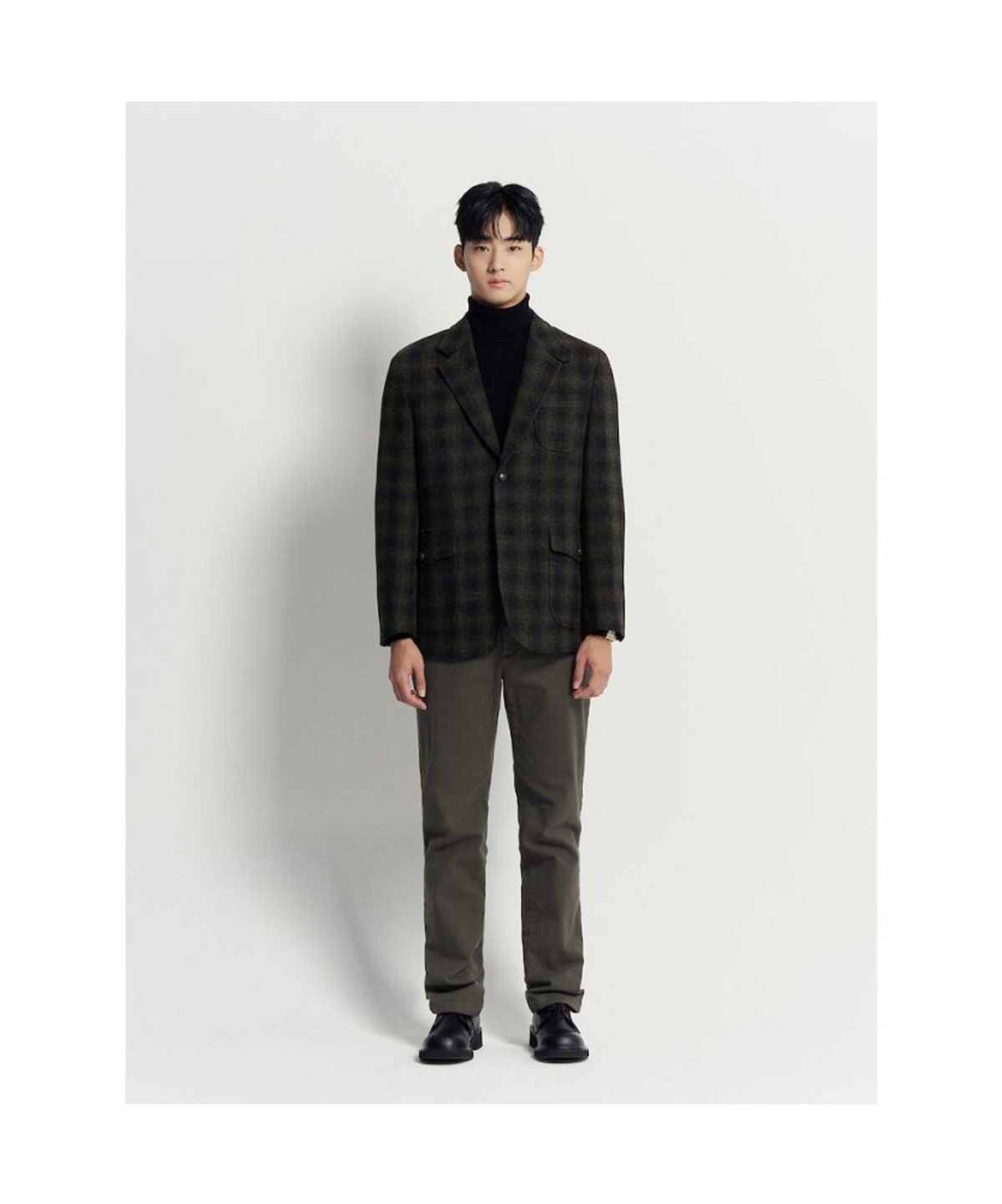 빈폴 멘(BEANPOLE MEN) 10수 트윌 스탠다드핏 팬츠  카키