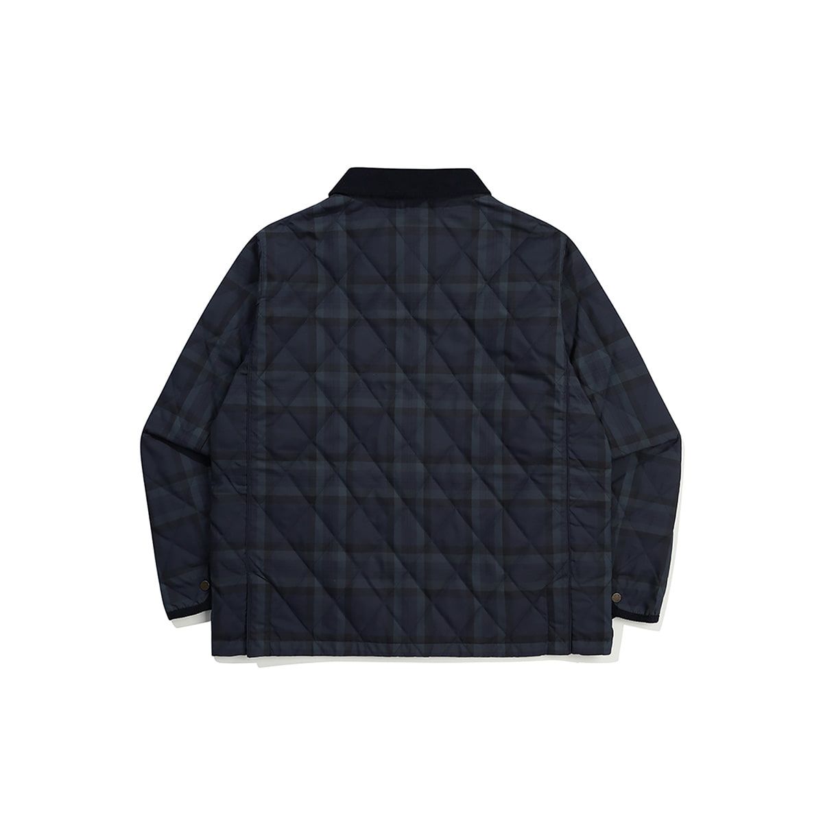 코닥(KODAK) 씨네프레임 체크 경량 퀼팅 자켓 NAVY