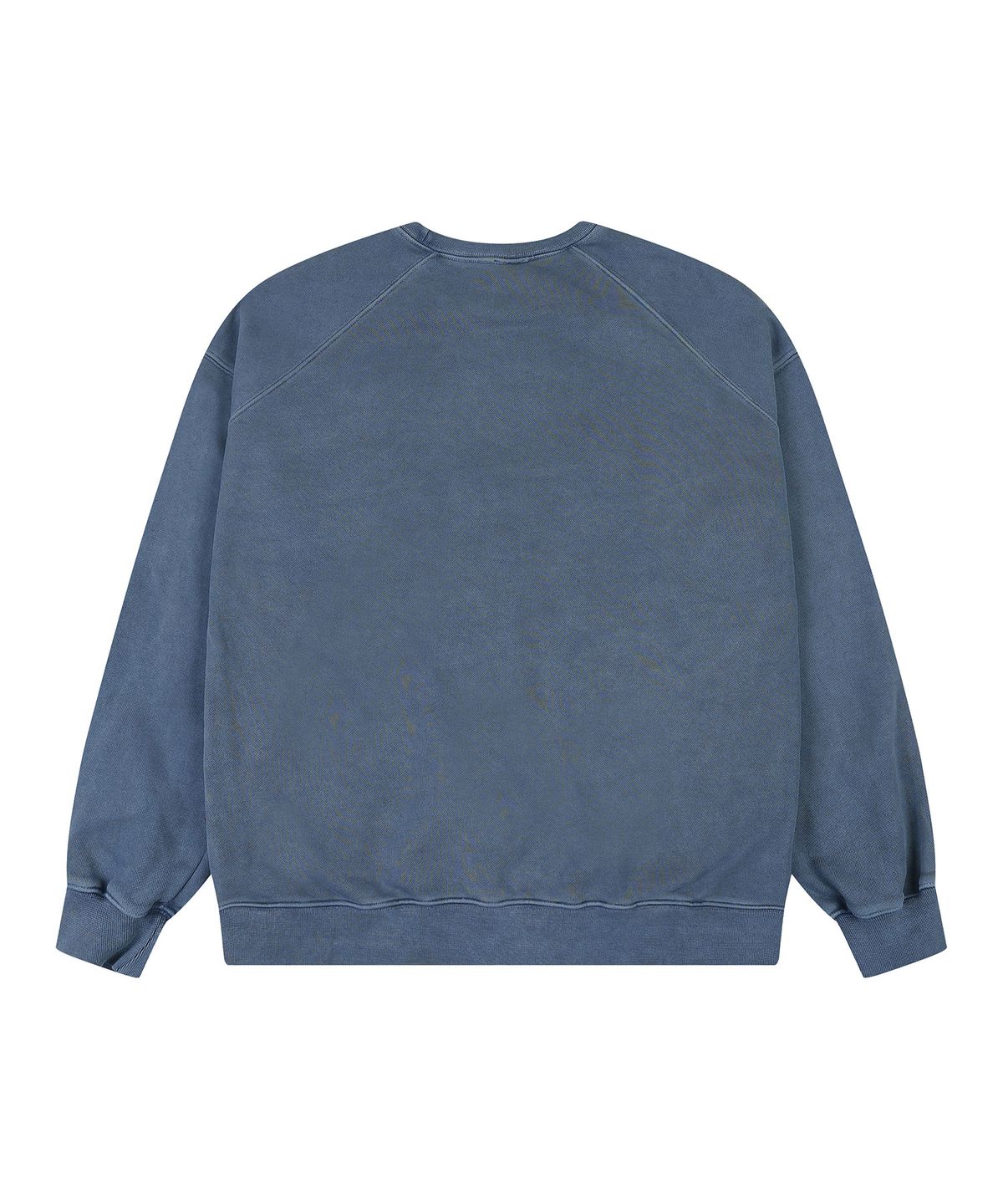 에이던엠(ADERNM) BACK CUT-LINE PIGMENT SWEATSHIRT (BLUE)