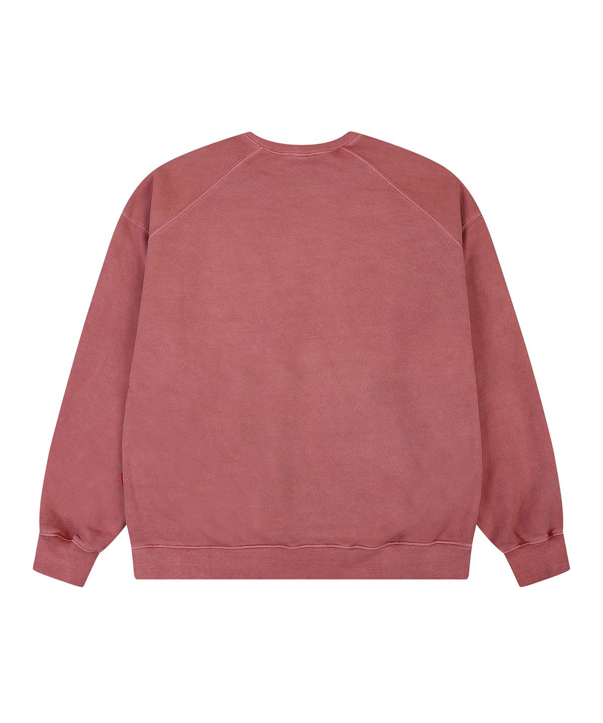 에이던엠(ADERNM) BACK CUT-LINE PIGMENT SWEATSHIRT (PINK)