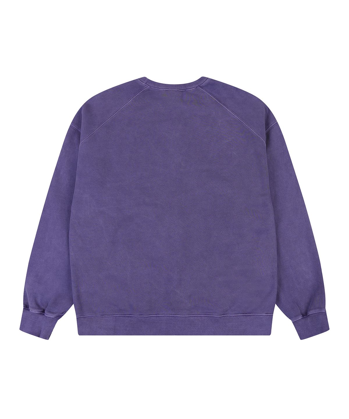 에이던엠(ADERNM) BACK CUT-LINE PIGMENT SWEATSHIRT (PURPLE)