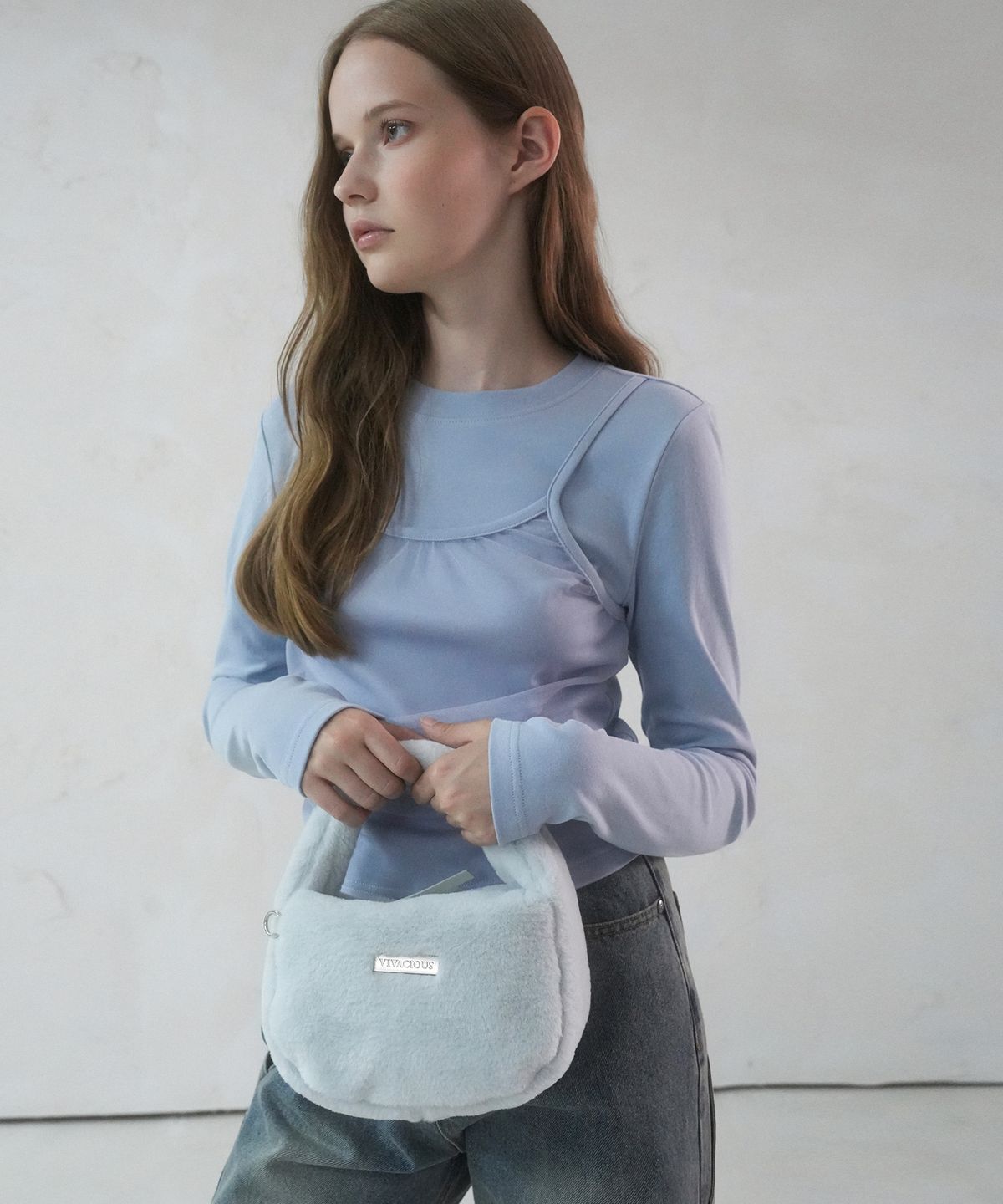 비바셔스(VIVACIOUS) Anne Fur Bag_5Colors
