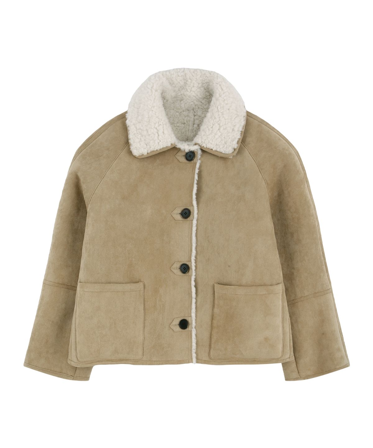 큐리티(CURETTY) C FUR REVERSIBLE MUSTANG_BEIGE