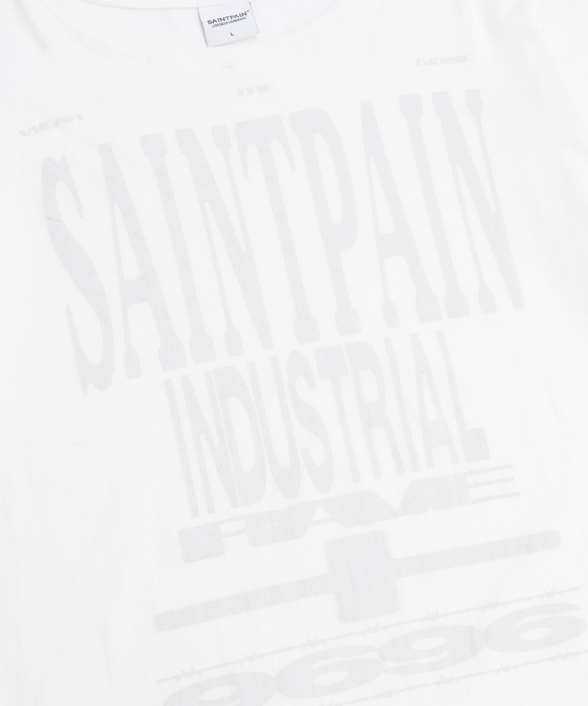 세인트페인(SAINTPAIN) SP 인더스트리얼 롱슬리브 화이트