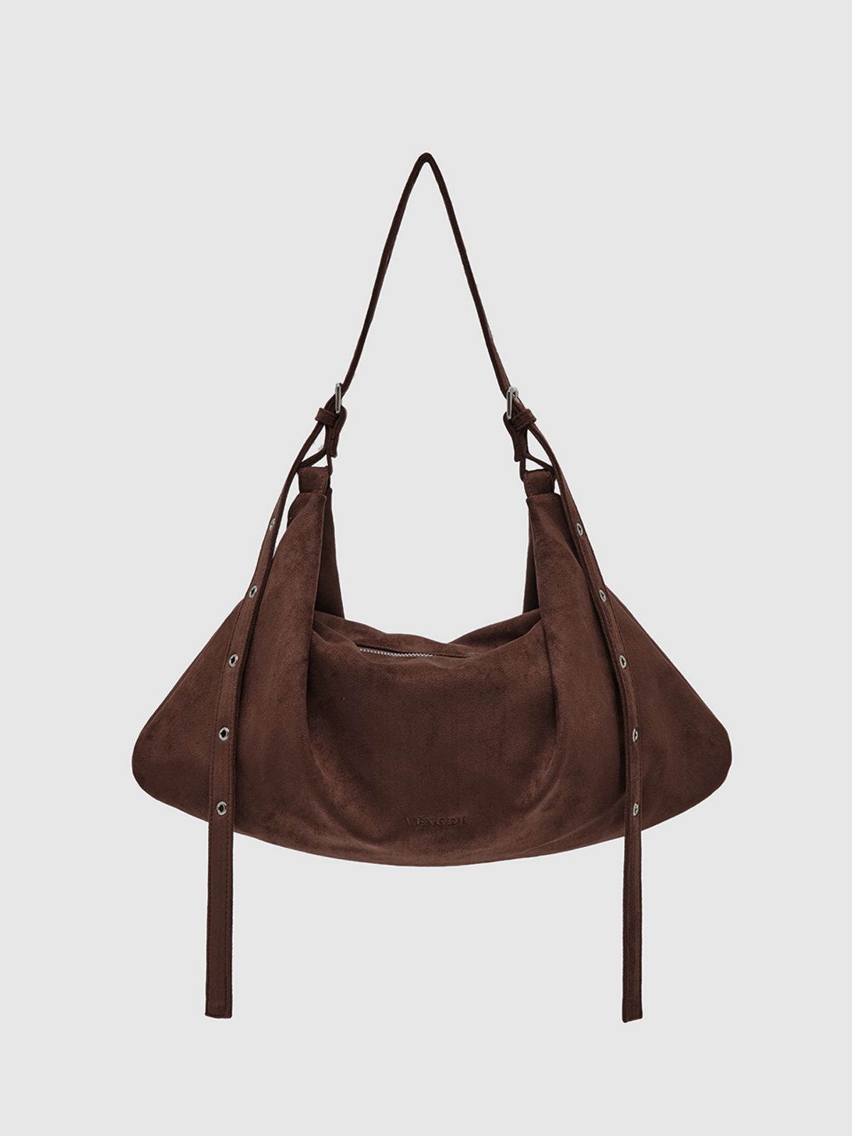 벵디(VENGDI) Cleo Shoulder Bag_Suede Mocha
