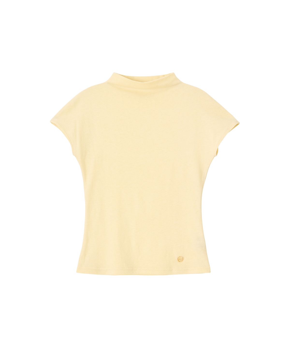 살롱 드 욘(SALON DE YOHN) Classic Mock neck Tee_ Butter