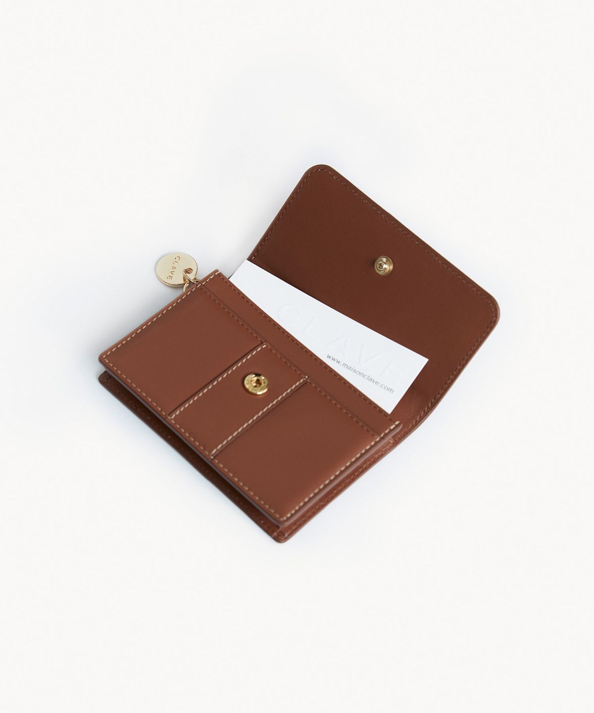 끌라베(CLAVE) 엘바 탄 카드지갑 (ELVA Tan Card Wallet)