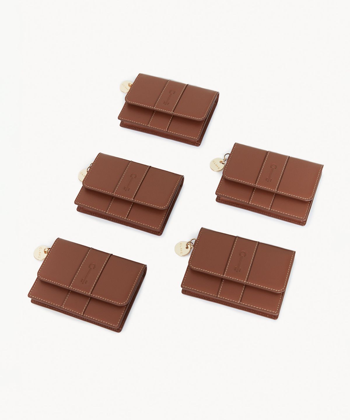 끌라베(CLAVE) 엘바 탄 카드지갑 (ELVA Tan Card Wallet)