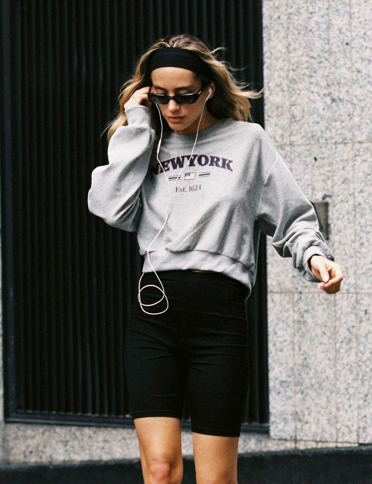 써피(SURFEA) CITY CROP SWEATSHIRT_GREY